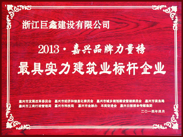 嘉興最具實(shí)力建筑業(yè)標桿企業(yè)